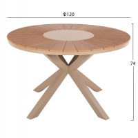 ΤΡΑΠΕΖΙ ΣΤΡΟΓΓΥΛΟ ΕΞ.ΧΩΡΟΥ MORIL HM6041.04 ΑΛΟΥΜΙΝΙΟ ΣΑΜΠΑΝΙ-POLYWOOD ΦΥΣΙΚΟ Φ120εκ. ΤΡΑΠΕΖΙ ΣΤΡΟΓΓΥΛΟ ΕΞ.ΧΩΡΟΥ MORIL HM6041.04 ΑΛΟΥΜΙΝΙΟ ΣΑΜΠΑΝΙ-POLYWOOD ΦΥΣΙΚΟ Φ120εκ.