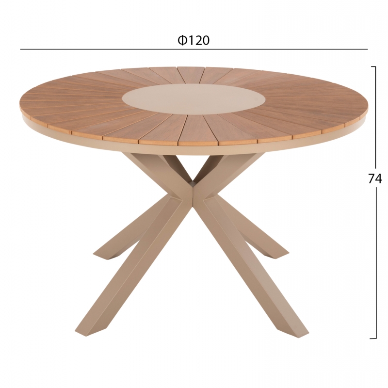 ΤΡΑΠΕΖΙ ΣΤΡΟΓΓΥΛΟ ΕΞ.ΧΩΡΟΥ MORIL HM6041.04 ΑΛΟΥΜΙΝΙΟ ΣΑΜΠΑΝΙ-POLYWOOD ΦΥΣΙΚΟ Φ120εκ. ΤΡΑΠΕΖΙ ΣΤΡΟΓΓΥΛΟ ΕΞ.ΧΩΡΟΥ MORIL HM6041.04 ΑΛΟΥΜΙΝΙΟ ΣΑΜΠΑΝΙ-POLYWOOD ΦΥΣΙΚΟ Φ120εκ.