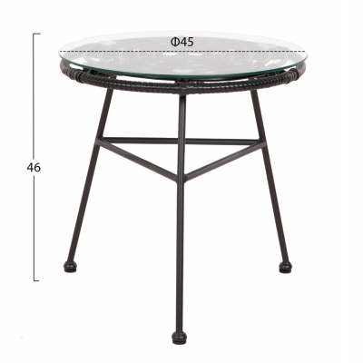 ΣΕΤ ΕΞΩΤΕΡΙΚΟΥ ΧΩΡΟΥ 3ΤΜΧ ALLEGRA HM21047.12 ΜΑΥΡΟ ΣΥΝΘ.RATTAN & ΜΕΤΑΛΛΟ ΣΕΤ ΕΞΩΤΕΡΙΚΟΥ ΧΩΡΟΥ 3ΤΜΧ ALLEGRA HM21047.12 ΜΑΥΡΟ ΣΥΝΘ.RATTAN & ΜΕΤΑΛΛΟ