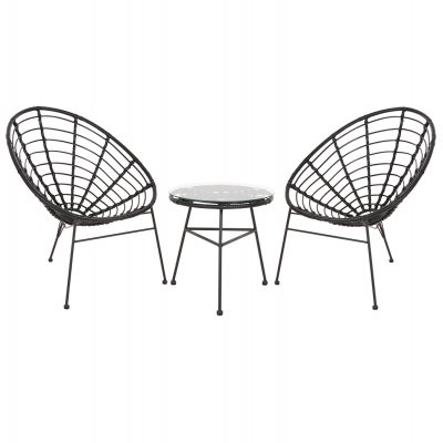 ΣΕΤ ΕΞΩΤΕΡΙΚΟΥ ΧΩΡΟΥ 3ΤΜΧ ALLEGRA HM21047.12 ΜΑΥΡΟ ΣΥΝΘ.RATTAN & ΜΕΤΑΛΛΟ ΣΕΤ ΕΞΩΤΕΡΙΚΟΥ ΧΩΡΟΥ 3ΤΜΧ ALLEGRA HM21047.12 ΜΑΥΡΟ ΣΥΝΘ.RATTAN & ΜΕΤΑΛΛΟ