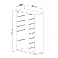 ΣΥΡΤΑΡΙΕΡΑ SANI HM18211.01 ΜΕΛΑΜΙΝΗ ΣΕ ΛΕΥΚΟ-14 ΛΕΥΚΑ ΣΥΡΤΑΡΙΑ P.E. 69,5x30x109Υεκ ΣΥΡΤΑΡΙΕΡΑ SANI HM18211.01 ΜΕΛΑΜΙΝΗ ΣΕ ΛΕΥΚΟ-14 ΛΕΥΚΑ ΣΥΡΤΑΡΙΑ P.E. 69,5x30x109Υεκ