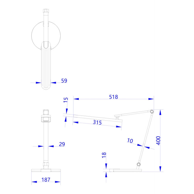 ΦΩΤΙΣΤΙΚΟ ΓΡΑΦΕΙΟΥ LED BLAIN PRO HM4454.07 ΓΚΡΙ ΒΑΣΗ ABS & ΑΛΟΥΜΙΝΙΟ 51,8x40Υεκ. ΦΩΤΙΣΤΙΚΟ ΓΡΑΦΕΙΟΥ LED BLAIN PRO HM4454.07 ΓΚΡΙ ΒΑΣΗ ABS & ΑΛΟΥΜΙΝΙΟ 51,8x40Υεκ.