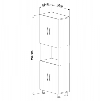 ΕΠΙΠΛΟ ΚΟΥΖΙΝΑΣ/ΝΤΟΥΛΑΠΙ RAD HM18196.03 ΜΕΛΑΜΙΝΗ ΣΟΝΑΜΑ-ΛΕΥΚΟ 56x32x165Υεκ. ΕΠΙΠΛΟ ΚΟΥΖΙΝΑΣ/ΝΤΟΥΛΑΠΙ RAD HM18196.03 ΜΕΛΑΜΙΝΗ ΣΟΝΑΜΑ-ΛΕΥΚΟ 56x32x165Υεκ.