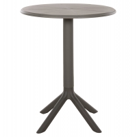 ΤΡΑΠΕΖΙ ΠΟΛΥΠΡΟΠΥΛΕΝΙΟΥ ΣΤΡΟΓΓΥΛΟ TERRIN HM6124.15 OLIVE GREEN Φ60x75Υεκ.