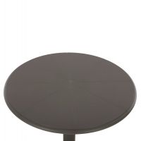 ΤΡΑΠΕΖΙ ΠΟΛΥΠΡΟΠΥΛΕΝΙΟΥ ΣΤΡΟΓΓΥΛΟ TERRIN HM6124.15 OLIVE GREEN Φ60x75Υεκ.