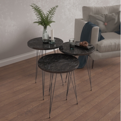 ΣΕΤ ΒΟΗΘ.ΤΡΑΠΕΖΑΚΙΑ NISSA HM18173.02 ΜΕΛΑΜΙΝΗ ΜΑΥΡΟ ΜΑΡΜΑΡΟ-ΜΑΥΡΑ ΜΕΤΑΛ.ΠΟΔΙΑ ΣΕΤ ΒΟΗΘ.ΤΡΑΠΕΖΑΚΙΑ NISSA HM18173.02 ΜΕΛΑΜΙΝΗ ΜΑΥΡΟ ΜΑΡΜΑΡΟ-ΜΑΥΡΑ ΜΕΤΑΛ.ΠΟΔΙΑ