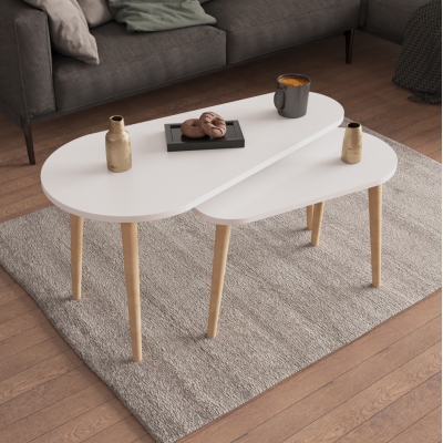 ΤΡΑΠΕΖΙΑ ΣΑΛΟΝΙΟΥ 2ΤΜΧ APRILIA HM18179.05 ΜΕΛΑΜΙΝΗ ΣΕ ΛΕΥΚΟ 95x47x47Υεκ ΤΡΑΠΕΖΙΑ ΣΑΛΟΝΙΟΥ 2ΤΜΧ APRILIA HM18179.05 ΜΕΛΑΜΙΝΗ ΣΕ ΛΕΥΚΟ 95x47x47Υεκ