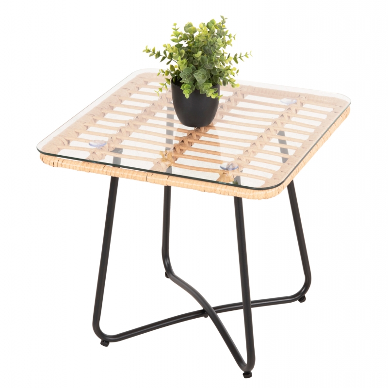 ΤΡΑΠΕΖΑΚΙ GERRY HM5717.11 ΜΕ WICKER ΜΠΕΖ-ΜΑΥΡΟ ΜΕΤΑΛ.ΣΚΕΛΕΤΟ 50x50x47,5Υεκ. ΤΡΑΠΕΖΑΚΙ GERRY HM5717.11 ΜΕ WICKER ΜΠΕΖ-ΜΑΥΡΟ ΜΕΤΑΛ.ΣΚΕΛΕΤΟ 50x50x47,5Υεκ.