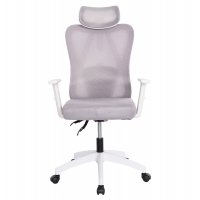 ΚΑΡΕΚΛΑ ΓΡΑΦΕΙΟΥ MEXER HM1195.02 ΓΚΡΙ MESH-PP ΒΑΣΗ-ΣΚΕΛΕΤΟΣ ΛΕΥΚΟΣ 68x70x136Υεκ.