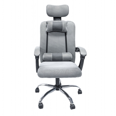 ΚΑΡΕΚΛΑ ΓΡΑΦΕΙΟΥ CRONER HM1196.02 ΓΚΡΙ MESH-ΜΕΤΑΛ.ΒΑΣΗ-NYLON ΣΚΕΛΕΤΟΣ 58x67x124Υεκ.