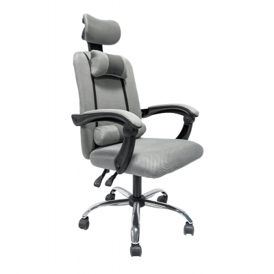 ΚΑΡΕΚΛΑ ΓΡΑΦΕΙΟΥ CRONER HM1196.02 ΓΚΡΙ MESH-ΜΕΤΑΛ.ΒΑΣΗ-NYLON ΣΚΕΛΕΤΟΣ 58x67x124Υεκ.