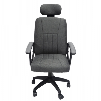 ΚΑΡΕΚΛΑ ΓΡΑΦΕΙΟΥ NIMBLE HM1199.12 ΓΚΡΙ ΥΦΑΣΜΑ-ΜΑΥΡΟΣ ΣΚΕΛΕΤΟΣ&ΒΑΣΗ NYLON 59x64x122Υεκ