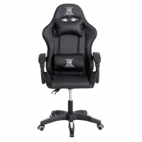 ΠΟΛΥΘΡΟΝΑ GAMING DARREN HM1203.04 ΜΑΥΡΟ-ΛΕΥΚΟ PVC & NYLON 58.5x100x120Υεκ.