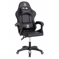 ΠΟΛΥΘΡΟΝΑ GAMING DARREN HM1203.04 ΜΑΥΡΟ-ΛΕΥΚΟ PVC & NYLON 58.5x100x120Υεκ.