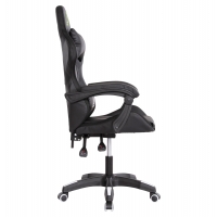 ΠΟΛΥΘΡΟΝΑ GAMING DARREN HM1203.04 ΜΑΥΡΟ-ΛΕΥΚΟ PVC & NYLON 58.5x100x120Υεκ.