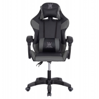 ΠΟΛΥΘΡΟΝΑ GAMING DARREN HM1203.10 ΜΑΥΡΟ-ΓΚΡΙ PVC & NYLON 60x60x120Υεκ.
