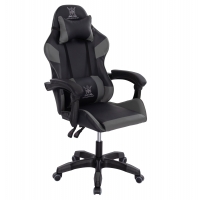 ΠΟΛΥΘΡΟΝΑ GAMING DARREN HM1203.10 ΜΑΥΡΟ-ΓΚΡΙ PVC & NYLON 60x60x120Υεκ.