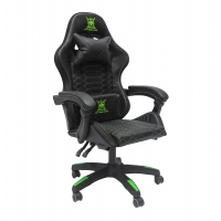 ΠΟΛΥΘΡΟΝΑ GAMING LOOT HM1204 ΜΑΥΡΟ-ΠΡΑΣΙΝΟ PVC & NYLON 60x60x120Υεκ.