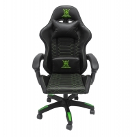 ΠΟΛΥΘΡΟΝΑ GAMING LOOT HM1204 ΜΑΥΡΟ-ΠΡΑΣΙΝΟ PVC & NYLON 60x60x120Υεκ.