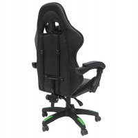 ΠΟΛΥΘΡΟΝΑ GAMING LOOT HM1204 ΜΑΥΡΟ-ΠΡΑΣΙΝΟ PVC & NYLON 60x60x120Υεκ.