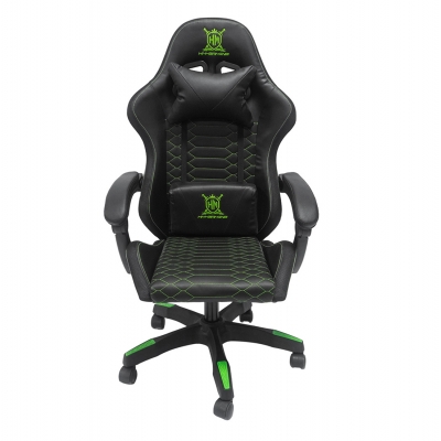 ΠΟΛΥΘΡΟΝΑ GAMING LOOT HM1204 ΜΑΥΡΟ-ΠΡΑΣΙΝΟ PVC & NYLON 60x60x120Υεκ.