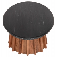 ΤΡΑΠΕΖΙ ΣΑΛΟΝΙΟΥ ΟΒΑΛ DRAXX HM9934 ΜΑΣΙΦ ΑΚΑΚΙΑ-ΜΑΥΡΟ ΜΑΡΜΑΡΟ 120x70x38Υεκ.