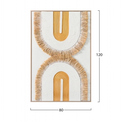 ΠΙΝΑΚΑΣ 3D HM4537.01 ΜΕ ΚΟΡΝΙΖΑ ΜΠΕΖ-ΚΑΜΒΑΣ ΛΕΥΚΟΣ-ΧΕΙΡΟΠΟΙΗΤΟΣ 80x3,5x120Υεκ. ΠΙΝΑΚΑΣ 3D HM4537.01 ΜΕ ΚΟΡΝΙΖΑ ΜΠΕΖ-ΚΑΜΒΑΣ ΛΕΥΚΟΣ-ΧΕΙΡΟΠΟΙΗΤΟΣ 80x3,5x120Υεκ.