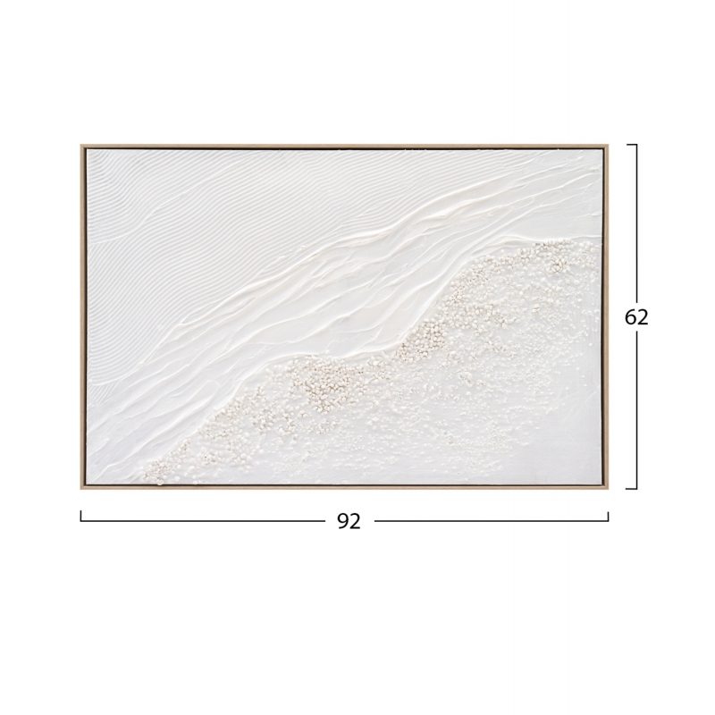 ΠΙΝΑΚΑΣ TOIXOY SEDIMENT HM4555 ΜΕ ΚΟΡΝΙΖΑ ΜΠΕΖ-ΚΑΜΒΑΣ ΣΕ ΛΕΥΚΕΣ ΑΠΟΧΡΩΣΕΙΣ 92x4,5x62Υεκ.