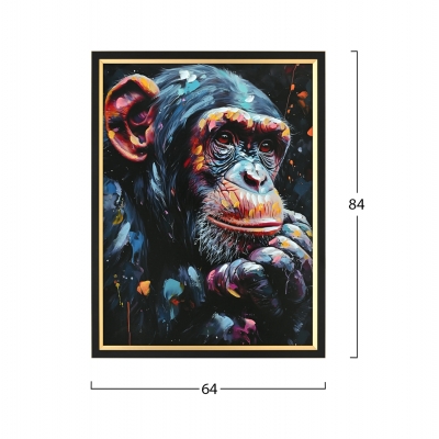 ΠΙΝΑΚΑΣ TOIXOY SIMIA HM4563 ΜΕ ΚΟΡΝΙΖΑ ΜΑΥΡΗ-ΚΑΜΒΑΣ ΕΚΤΥΠΩΣΗ ΠΙΘΗΚΟΣ 64x4,5x84Υεκ. ΠΙΝΑΚΑΣ TOIXOY SIMIA HM4563 ΜΕ ΚΟΡΝΙΖΑ ΜΑΥΡΗ-ΚΑΜΒΑΣ ΕΚΤΥΠΩΣΗ ΠΙΘΗΚΟΣ 64x4,5x84Υεκ.