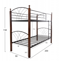 ΚΟΥΚΕΤΑ ΚΡΕΒΑΤΙ STOREY HM687 ΜΑΥΡΟ ΜΕΤΑΛΛΟ-ΚΑΡΥΔΙ RUBBERWOOD-ΓΙΑ ΣΤΡΩΜΑ 190x90εκ ΚΟΥΚΕΤΑ ΚΡΕΒΑΤΙ STOREY HM687 ΜΑΥΡΟ ΜΕΤΑΛΛΟ-ΚΑΡΥΔΙ RUBBERWOOD-ΓΙΑ ΣΤΡΩΜΑ 190x90εκ
