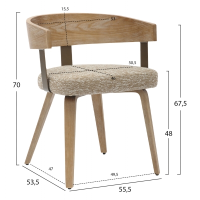 ΚΑΡΕΚΛΑ ΤΡΑΠΕΖΑΡΙΑΣ GALLEY HM9981.01 ΞΥΛΙΝΟΣ ΣΚΕΛΕΤΟΣ-ΜΠΕΖ ΥΦΑΣΜΑ 55,5x53,5x70Υεκ ΚΑΡΕΚΛΑ ΤΡΑΠΕΖΑΡΙΑΣ GALLEY HM9981.01 ΞΥΛΙΝΟΣ ΣΚΕΛΕΤΟΣ-ΜΠΕΖ ΥΦΑΣΜΑ 55,5x53,5x70Υεκ