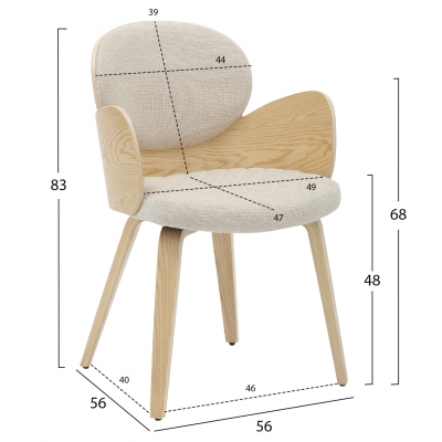 ΠΟΛΥΘΡΟΝΑΚΙ ΤΡΑΠΕΖΑΡΙΑΣ DARNELL HM9974.01 OAK Κ.Π.-ΕΚΡΟΥ ΥΦΑΣΜΑ 56x56x83Υεκ. ΠΟΛΥΘΡΟΝΑΚΙ ΤΡΑΠΕΖΑΡΙΑΣ DARNELL HM9974.01 OAK Κ.Π.-ΕΚΡΟΥ ΥΦΑΣΜΑ 56x56x83Υεκ.