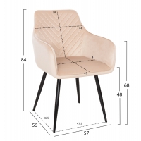 ΠΟΛΥΘΡΟΝΑ LATRELL HM8582.05 ΕΚΡΟΥ ΒΕΛΟΥΔΟ & ΜΑΥΡΑ ΜΕΤΑΛΛΙΚΑ ΠΟΔΙΑ 54x57x84Yεκ. ΠΟΛΥΘΡΟΝΑ LATRELL HM8582.05 ΕΚΡΟΥ ΒΕΛΟΥΔΟ & ΜΑΥΡΑ ΜΕΤΑΛΛΙΚΑ ΠΟΔΙΑ 54x57x84Yεκ.