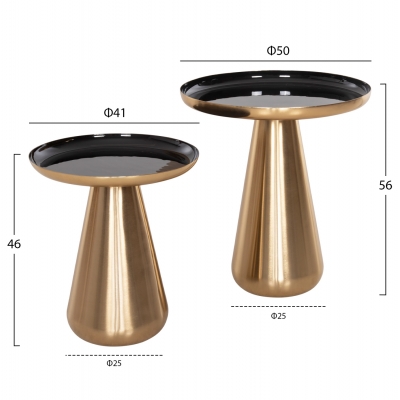 ΤΡΑΠΕΖΙA ΣΑΛΟΝΙΟΥ 2ΤΜΧ OLUF HM9921 ΜΕΤΑΛΛΟ ΕΜΑΓΙΕ-GLOSSY ΧΡΥΣΟ & ΜΑΥΡΟ Φ50 & Φ41 ΤΡΑΠΕΖΙA ΣΑΛΟΝΙΟΥ 2ΤΜΧ OLUF HM9921 ΜΕΤΑΛΛΟ ΕΜΑΓΙΕ-GLOSSY ΧΡΥΣΟ & ΜΑΥΡΟ Φ50 & Φ41