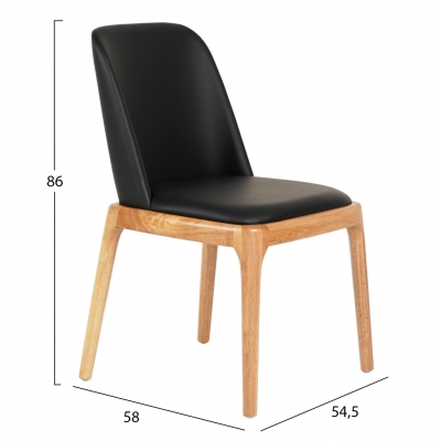 KΑΡΕΚΛΑ ΤΡΑΠΕΖΑΡΙΑΣ FURLAN HM9944.01 RUBBERWOOD-ΜΑΥΡΟ PU 54,5x58x86Υεκ KΑΡΕΚΛΑ ΤΡΑΠΕΖΑΡΙΑΣ FURLAN HM9944.01 RUBBERWOOD-ΜΑΥΡΟ PU 54,5x58x86Υεκ