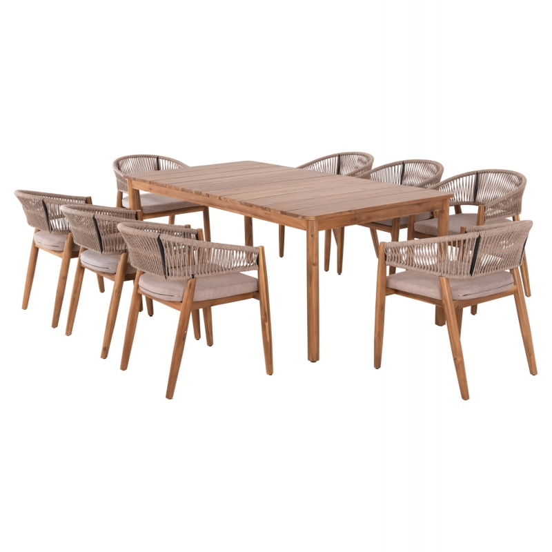 ΣΕΤ ΤΡΑΠΕΖΑΡΙΑΣ 9ΤΜΧ NAVANT HM21066.02 ΤΡΑΠΕΖΙ & 8 ΚΑΡΕΚΛΕΣ ΞΥΛΟ ΑΚΑΚΙΑΣ-ΣΧΟΙΝΙ ΜΠΕΖ ΣΕΤ ΤΡΑΠΕΖΑΡΙΑΣ 9ΤΜΧ NAVANT HM21066.02 ΤΡΑΠΕΖΙ & 8 ΚΑΡΕΚΛΕΣ ΞΥΛΟ ΑΚΑΚΙΑΣ-ΣΧΟΙΝΙ ΜΠΕΖ