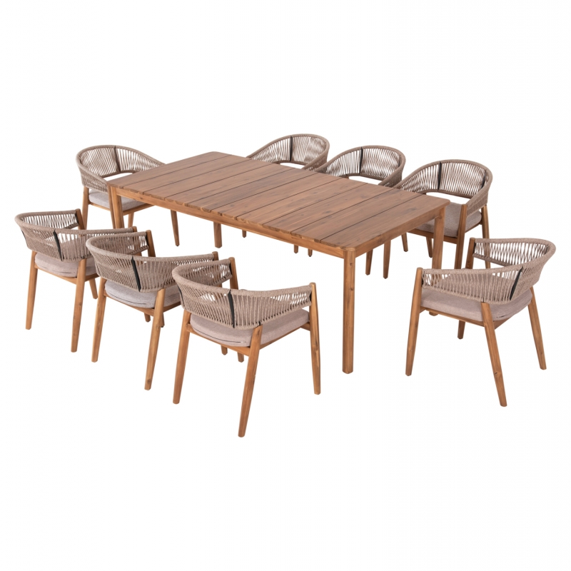 ΣΕΤ ΤΡΑΠΕΖΑΡΙΑΣ 9ΤΜΧ NAVANT HM21066.02 ΤΡΑΠΕΖΙ & 8 ΚΑΡΕΚΛΕΣ ΞΥΛΟ ΑΚΑΚΙΑΣ-ΣΧΟΙΝΙ ΜΠΕΖ ΣΕΤ ΤΡΑΠΕΖΑΡΙΑΣ 9ΤΜΧ NAVANT HM21066.02 ΤΡΑΠΕΖΙ & 8 ΚΑΡΕΚΛΕΣ ΞΥΛΟ ΑΚΑΚΙΑΣ-ΣΧΟΙΝΙ ΜΠΕΖ