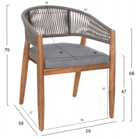 ΣΕΤ ΤΡΑΠΕΖΑΡΙΑΣ 9ΤΜΧ NAVANT HM21066.01 ΤΡΑΠΕΖΙ ΜΕ 8 ΚΑΡΕΚΛΕΣ ΞΥΛΟ ΑΚΑΚΙΑΣ-ΣΧΟΙΝΙ ΓΚΡΙ ΣΕΤ ΤΡΑΠΕΖΑΡΙΑΣ 9ΤΜΧ NAVANT HM21066.01 ΤΡΑΠΕΖΙ ΜΕ 8 ΚΑΡΕΚΛΕΣ ΞΥΛΟ ΑΚΑΚΙΑΣ-ΣΧΟΙΝΙ ΓΚΡΙ