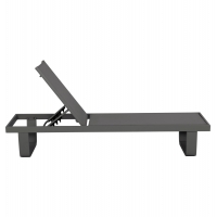 ΞΑΠΛΩΣΤΡΑ ΑΛΟΥΜΙΝΙΟΥ ΜΕ ΥΦΑΣΜΑ TESLIN RICKON HM6292.01 ΣΕ ΓΚΡΙ 198x61,5x97Υεκ.