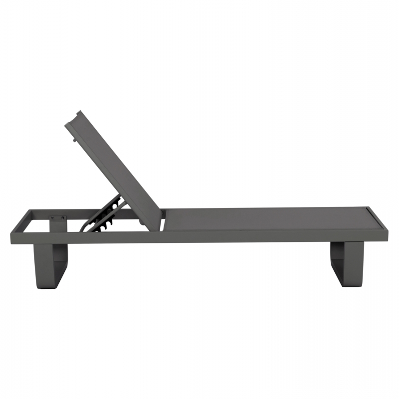 ΞΑΠΛΩΣΤΡΑ ΑΛΟΥΜΙΝΙΟΥ ΜΕ ΥΦΑΣΜΑ TESLIN RICKON HM6292.01 ΣΕ ΓΚΡΙ 198x61,5x97Υεκ.