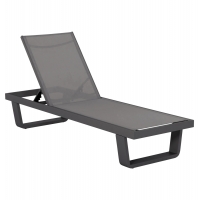 ΞΑΠΛΩΣΤΡΑ ΑΛΟΥΜΙΝΙΟΥ ΜΕ ΥΦΑΣΜΑ TESLIN RICKON HM6292.01 ΣΕ ΓΚΡΙ 198x61,5x97Υεκ.