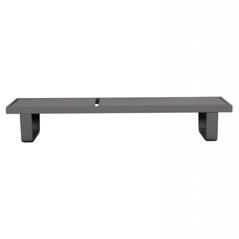 ΞΑΠΛΩΣΤΡΑ ΑΛΟΥΜΙΝΙΟΥ ΜΕ ΥΦΑΣΜΑ TESLIN RICKON HM6292.01 ΣΕ ΓΚΡΙ 198x61,5x97Υεκ.