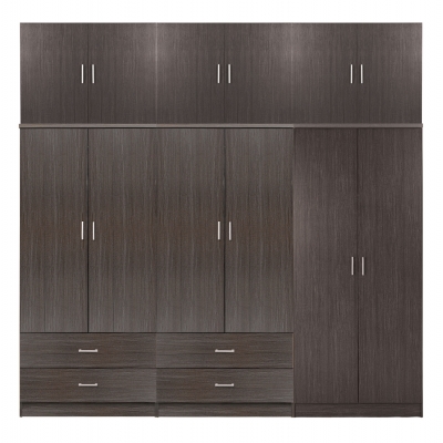 ΝΤΟΥΛΑΠΑ REINA HM21063.01 6ΦΥΛΛΗ-4 ΣΥΡΤΑΡΙΑ-ΠΑΤΑΡΙ-ΜΕΛΑΜΙΝΗ ΣΕ ZEBRANO 240x43x241Υεκ