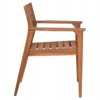 ΠΟΛΥΘΡΟΝΑ BOZZY HM9935 ΜΑΣΙΦ ΞΥΛΟ TEAK ΣΕ ΦΥΣΙΚΟ 58x61x80,5Υ