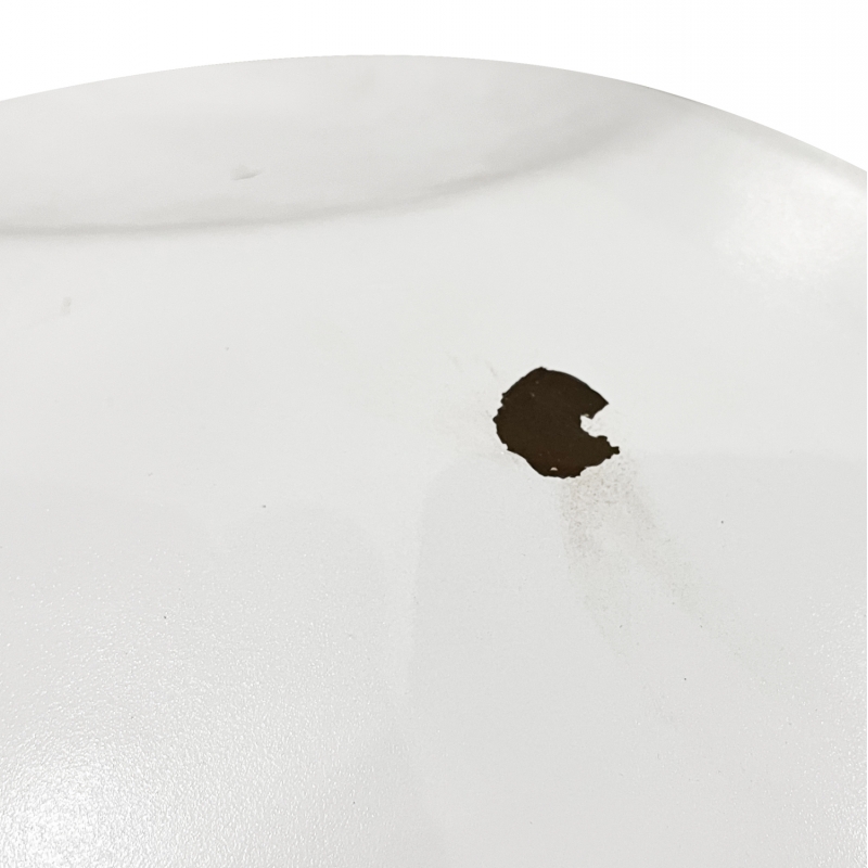 ΔΙΑΚΟΣΜΗΤΙΚΟ ΤΡΑΠΕΖΙ ΣΑΛΟΝΙΟΥ BOWL Φ91x38,5Yεκ. ΛΕΥΚΟ ΜΕ ΞΥΛΟ ΑΚΑΚΙΑΣ HM8717.23 Β'ΔΙΑΛΟΓΗΣ