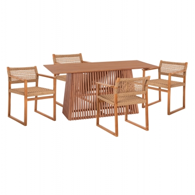 ΣΕΤ ΤΡΑΠΕΖΑΡΙΑΣ 5ΤΜΧ NARLEY HM21078.01 ΟΡΘΟΓΩΝΙΟ ΤΡΑΠΕΖΙ & 4 ΚΑΡΕΚΛΕΣ ΣΕΤ ΤΡΑΠΕΖΑΡΙΑΣ 5ΤΜΧ NARLEY HM21078.01 ΟΡΘΟΓΩΝΙΟ ΤΡΑΠΕΖΙ & 4 ΚΑΡΕΚΛΕΣ