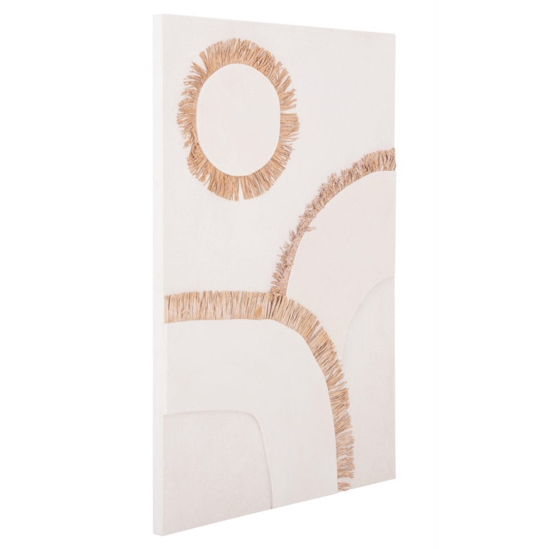 ΠΙΝΑΚΑΣ ΟΡΘΟΓΩΝΙΟΣ ΣΕΙΡΑ SANTORINI HM4531 MDF ΥΠΟΛΕΥΚΟ-ΔΙΑΚΟΣΜΗΣΗ ΜΠΕΖ 80x4,5(πάχος)x120Υεκ.