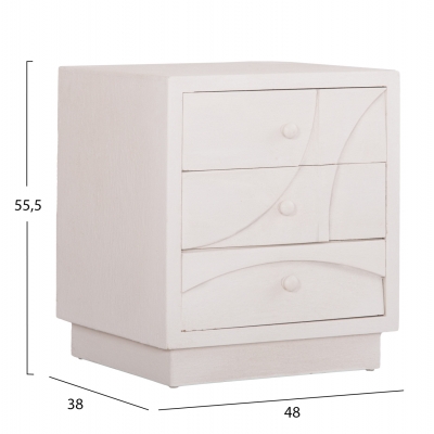 ΚΟΜΟΔΙΝΟ ΣΕΙΡΑ SANTORINI HM18047 MDF ΣΕ ΥΠΟΛΕΥΚΟ ΧΡΩΜΑ-3 ΣΥΡΤΑΡIA 48x38x55,5Υεκ. ΚΟΜΟΔΙΝΟ ΣΕΙΡΑ SANTORINI HM18047 MDF ΣΕ ΥΠΟΛΕΥΚΟ ΧΡΩΜΑ-3 ΣΥΡΤΑΡIA 48x38x55,5Υεκ.