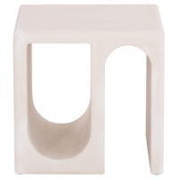 ΤΡΑΠΕΖΙ ΣΑΛΟΝΙΟΥ ΣΕΙΡΑ SANTORINI HM18070 MDF ΣΕ ΥΠΟΛΕΥΚΟ ΧΡΩΜΑ 48x38x48,5Υεκ.