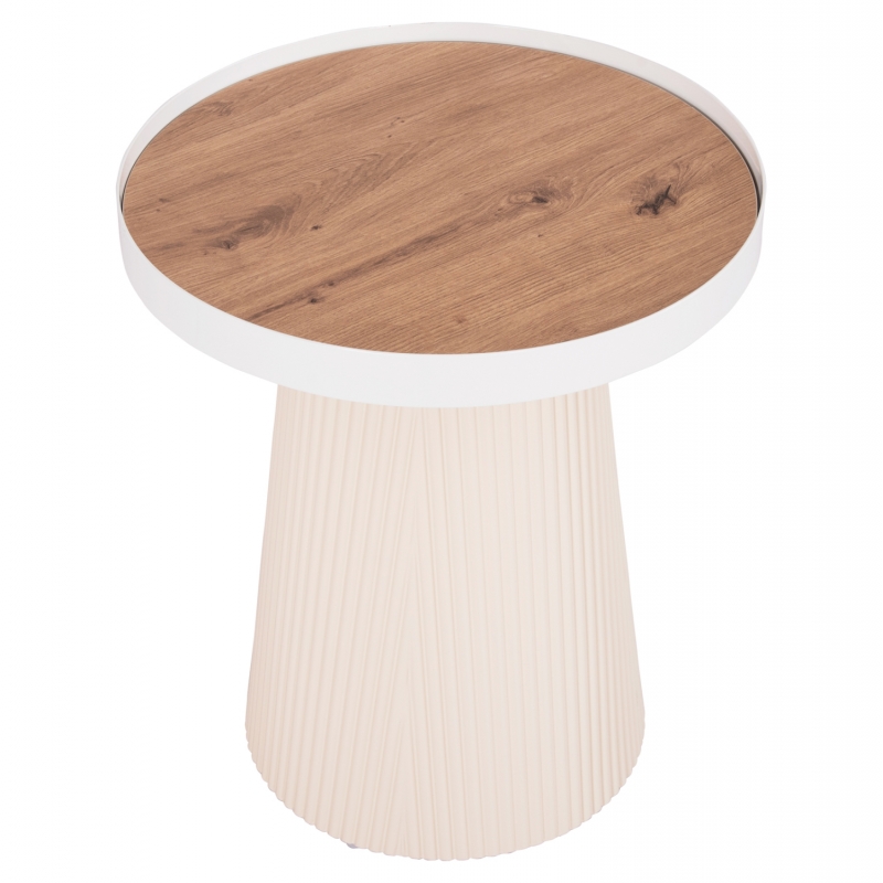 ΤΡΑΠΕΖΑΚΙ ΒΟΗΘΗΤΙΚΟ DENTON HM18023.02 MDF TOP ΦΥΣΙΚΟ ΞΥΛΟΥ-ΒΑΣΗ ΛΕΥΚΗ Φ45x51,5Υεκ. ΤΡΑΠΕΖΑΚΙ ΒΟΗΘΗΤΙΚΟ DENTON HM18023.02 MDF TOP ΦΥΣΙΚΟ ΞΥΛΟΥ-ΒΑΣΗ ΛΕΥΚΗ Φ45x51,5Υεκ.